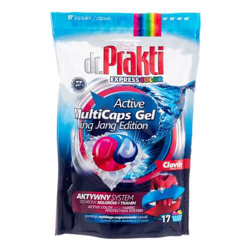Капсулы для стирки Dr. Prakti Color для цветного белья 17 шт 306 г в Керхер
