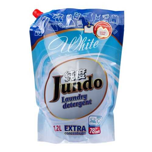 Концентрированный гель для стирки белого белья Jundo White запасной блок 1200 мл в Керхер