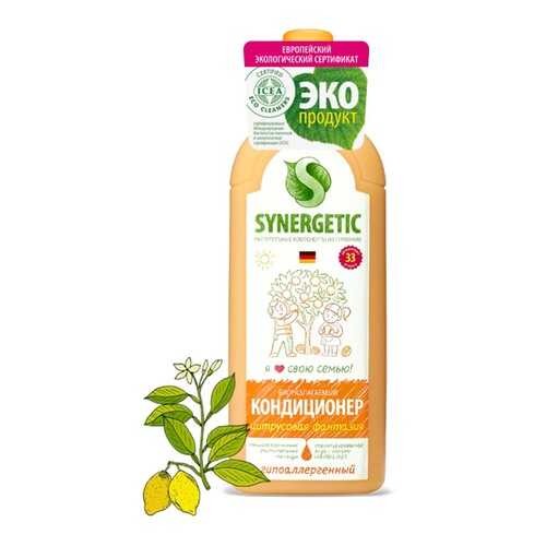 Кондиционер для белья Synergetic цитрусовая фантазия 1000 мл в Керхер