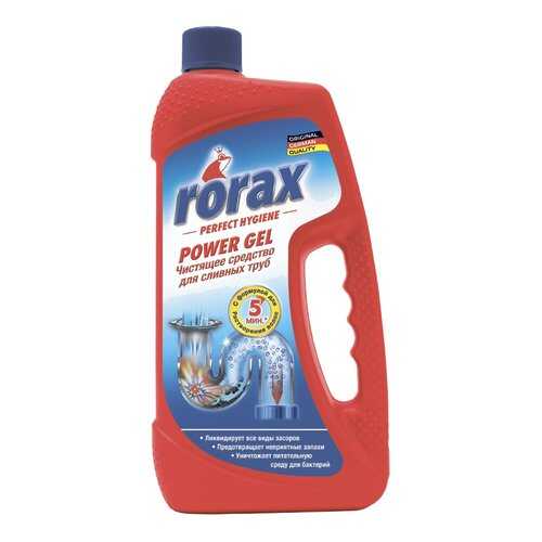 Средство для очистки труб и сливов Rorax power gel 1 л в Керхер