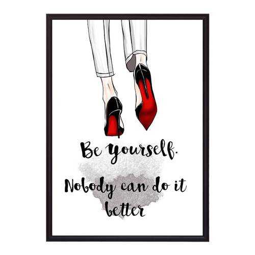 Постер в рамке Be yourself 21х30 см в Керхер