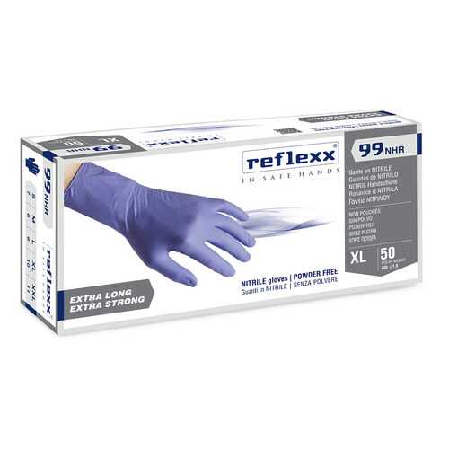 Одноразовые перчатки химостойкие сверхдлинные 29см. Reflexx R99-XXL. 8,8 г 0,15 мм в Керхер