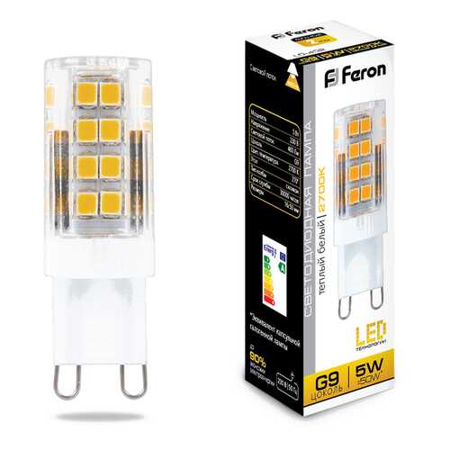 Лампа светодиодная Feron LB-432 5W G9 2700K в Керхер