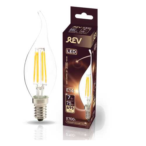 Лампа светодиодная REV FILAMENT FC37 E14 7W, 2700K, DECO Premium в Керхер
