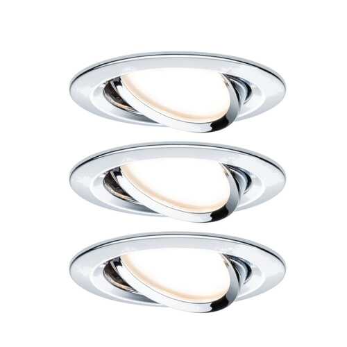 Светильник встраиваемый, комплект Nova 3stepdim 3x6,5W Chrom 93470 в Керхер