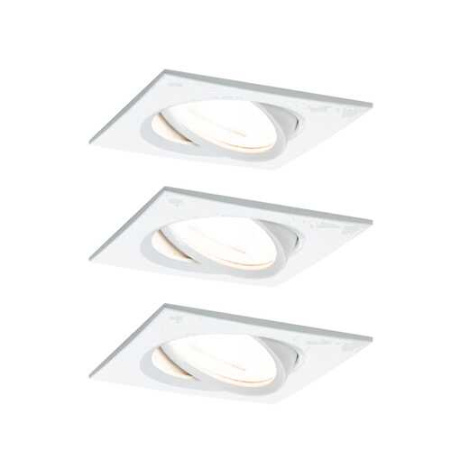 Светильник ввстраиваемый, комплект Nova LED 3x6,5 GU10 Ws mt 93436 в Керхер