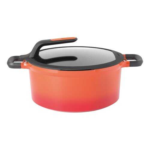 Кастрюля с крышкой 28см 7,3л Gem red в Керхер