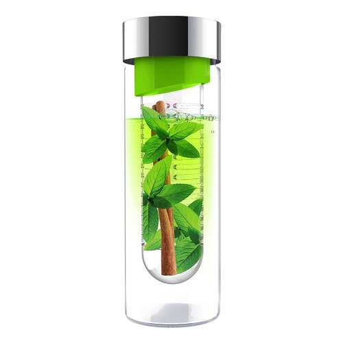 Бутылка Asobu SWG11 lime-silver Прозрачный, зеленый, серебристый в Керхер