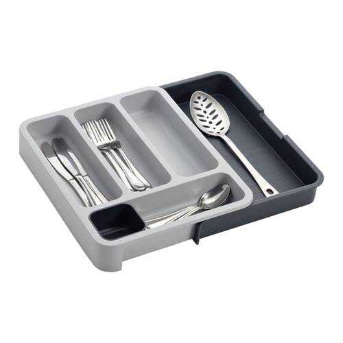 Раздвижной лоток под столовые приборы Expandable cutlery tray серый в Керхер