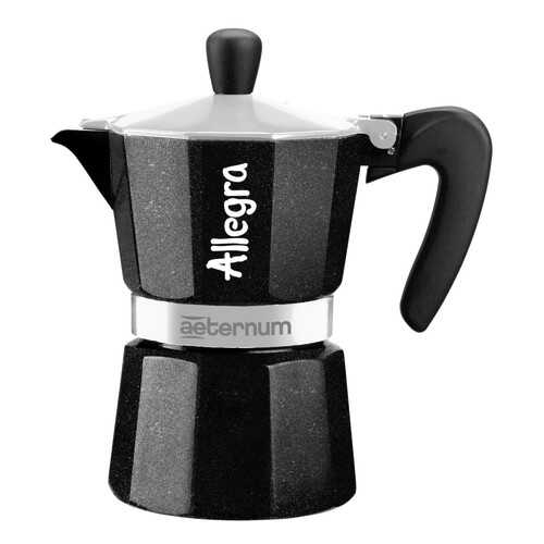 Кофеварка гейзерная AETERNUM/Bialetti Allegra чёрная на 6 чашек в Керхер